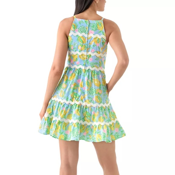 Lilly Pulitzer Angelynn Make Lemonade Dress Size 14 Brand New - Picture 2 of 7